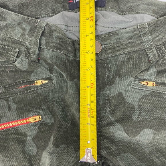 Etienne Marcel Los Angeles Camo Multi Zip Skinny Corduroy Pants Green 26 - Picture 9 of 11